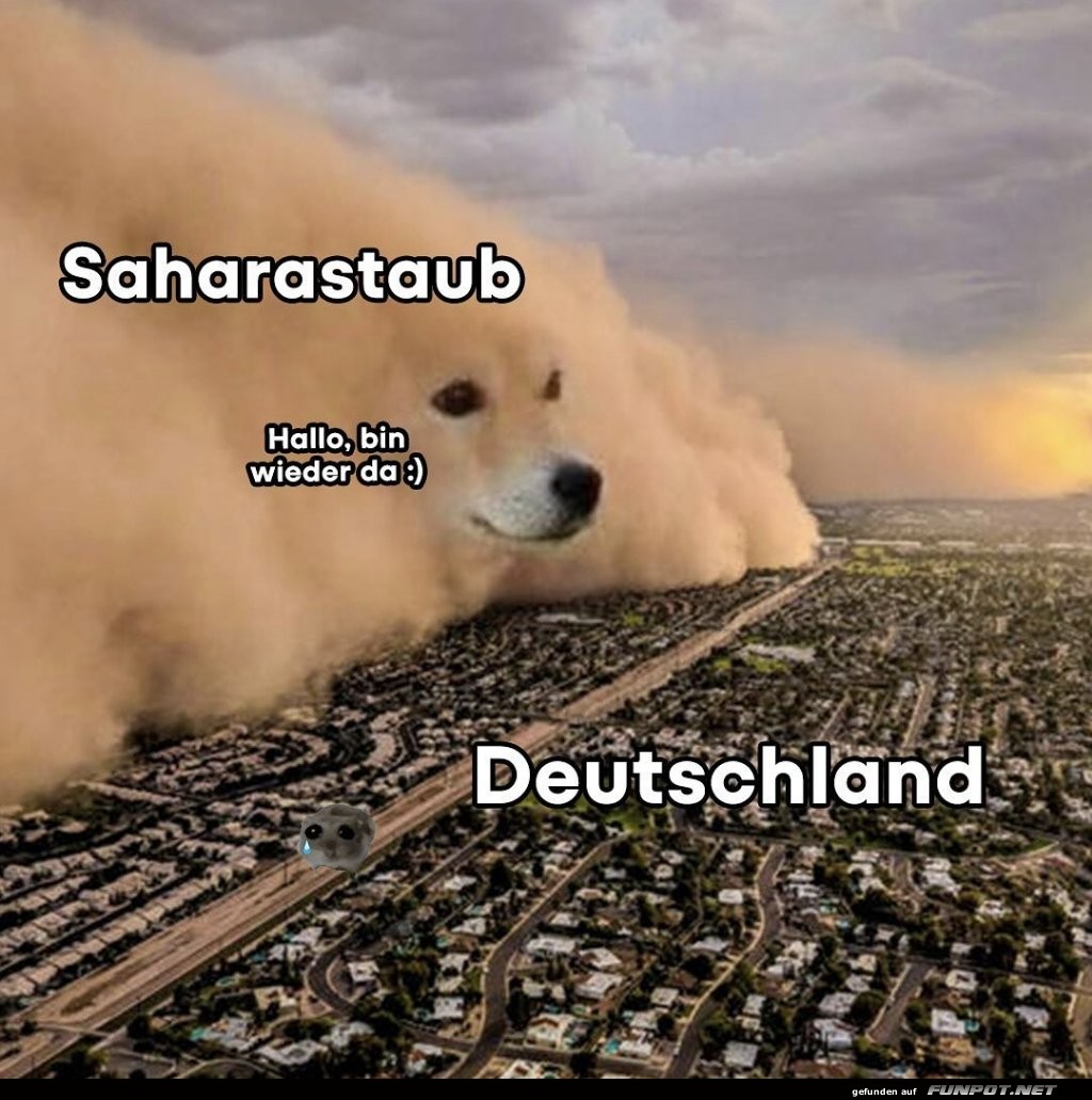 Saharastaub ist wieder da