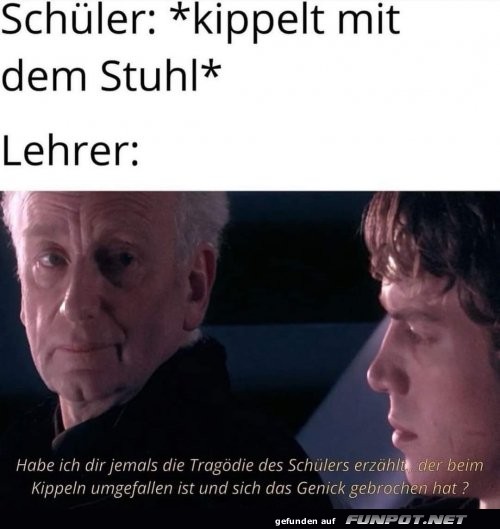 Nicht kippeln