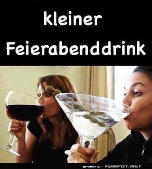 Kleiner Feierabenddrink