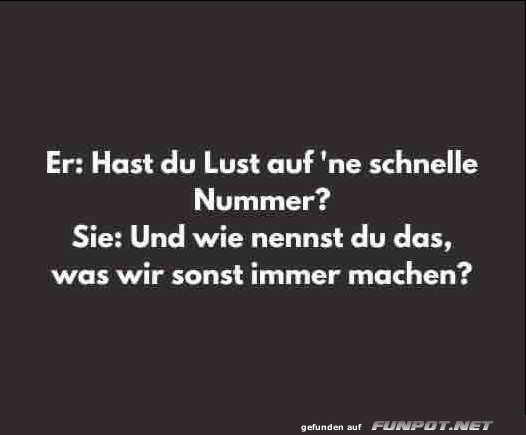 Schnelle Nummer