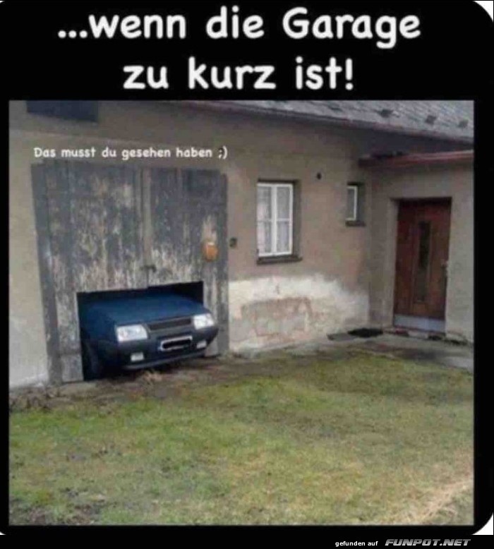 Kurze Garage