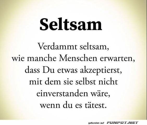 Setsam verdammt seltsam