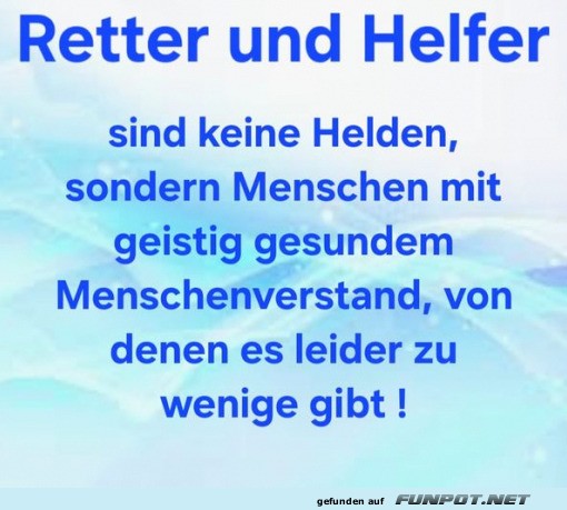 Retter und Helfer