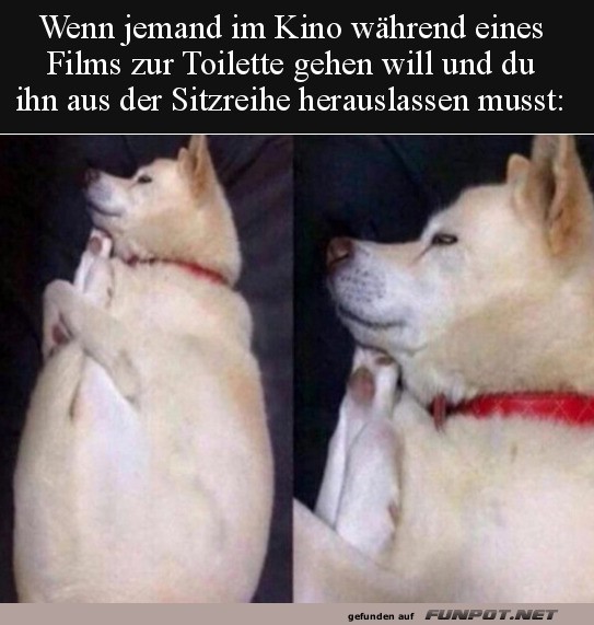 Jemanden vorbei lassen