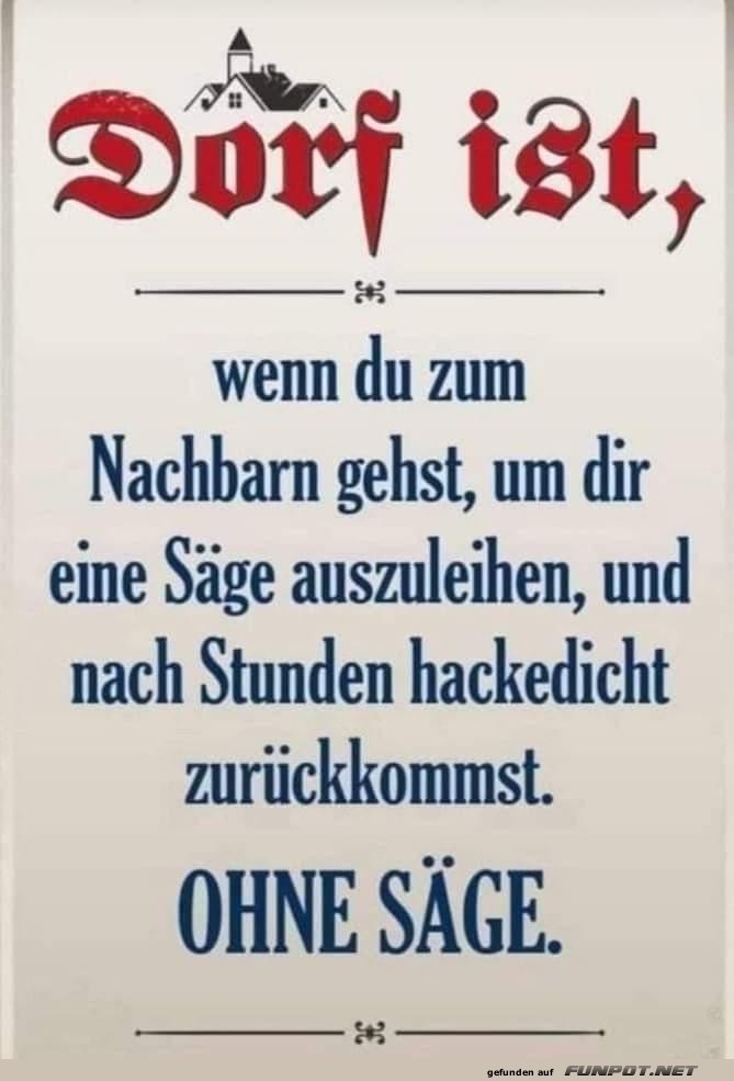 Dorf ist Dorf ist