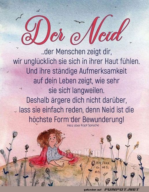 Der Neid der Menschen