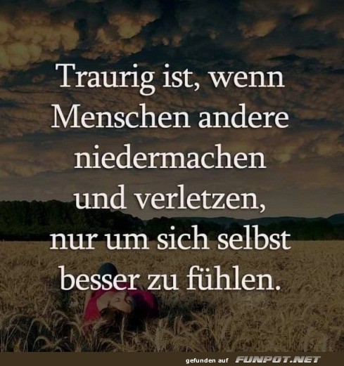 Das ist traurig