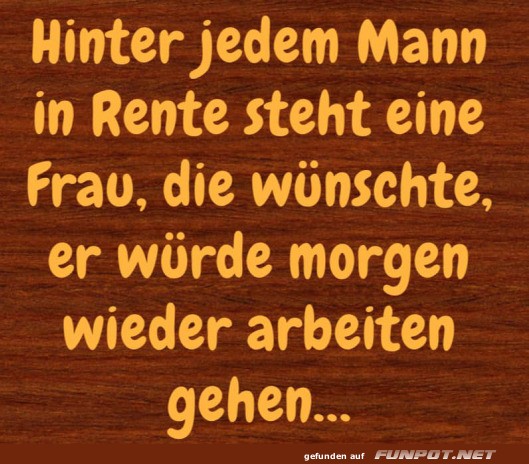 Hinter jedem Mann