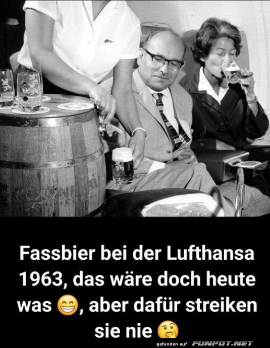 Fassbier im Flieger