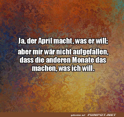 Der April