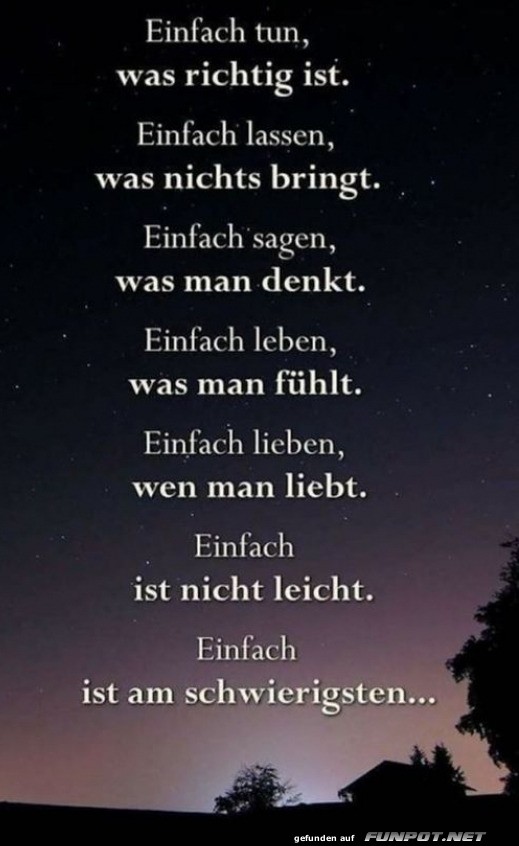 Einfach