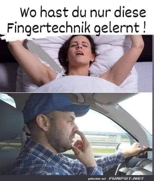 Tolle Fingertechnik