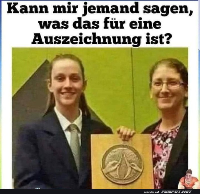 Was ist das fr eine Auszeichnung?