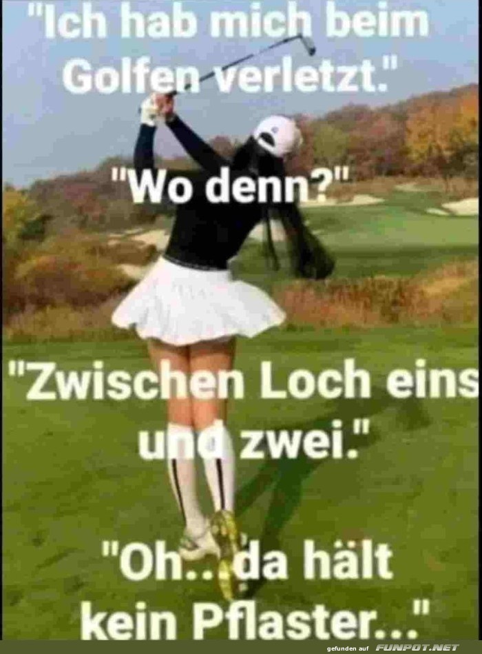 Beim Golfen