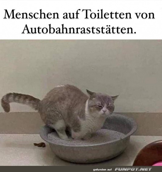 Menschen auf ffentlichen Toiletten