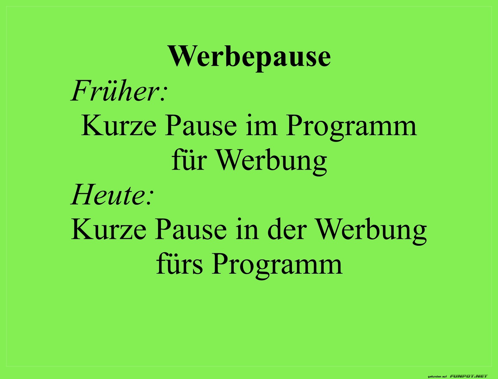 werbepause