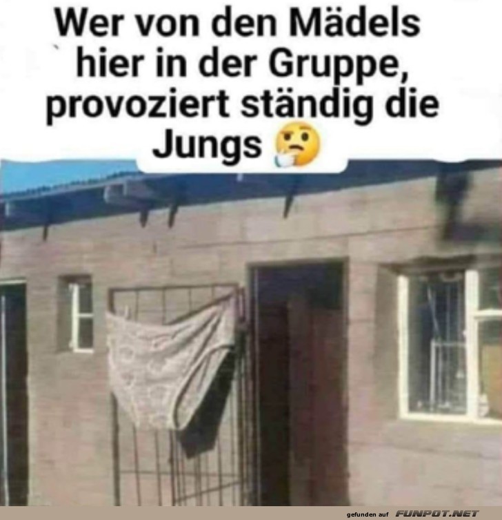 Die Jungs provozieren