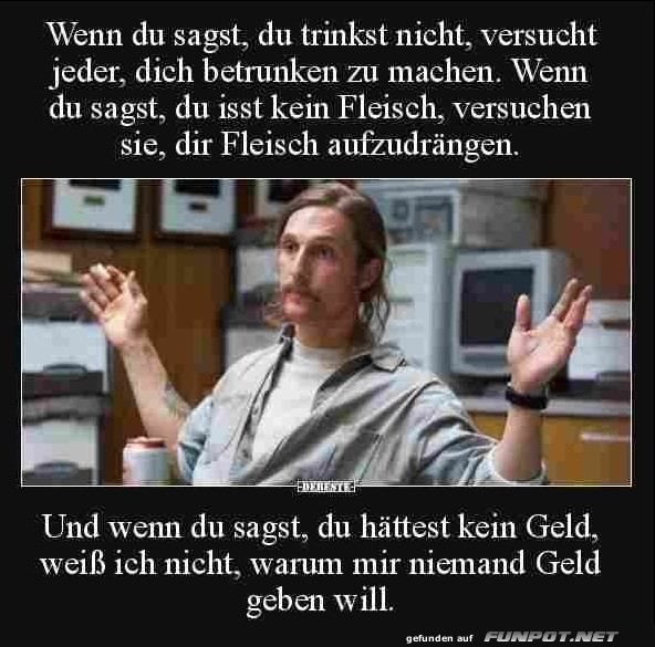 Wenn du sagst