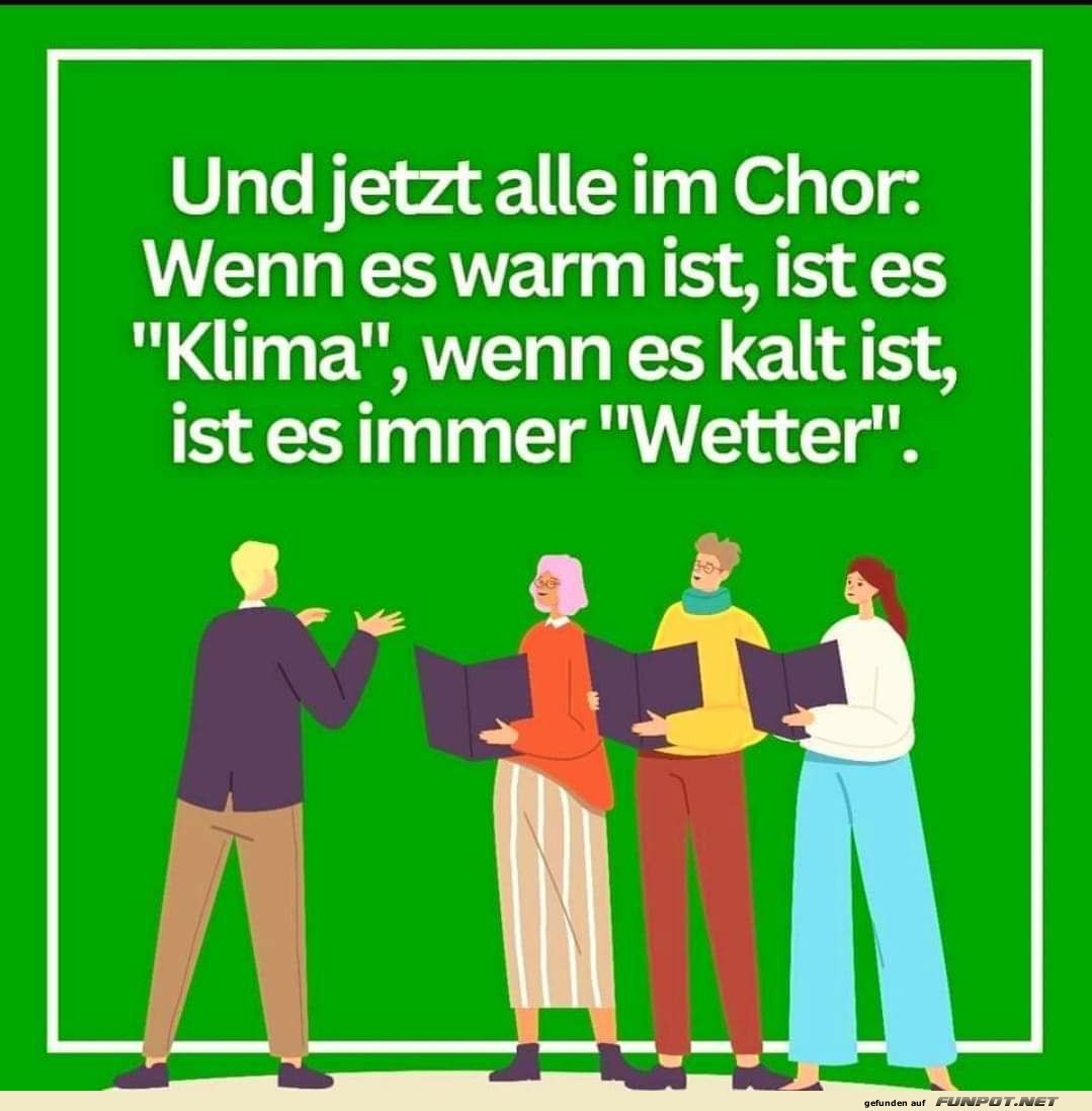 Klima oder Wetter