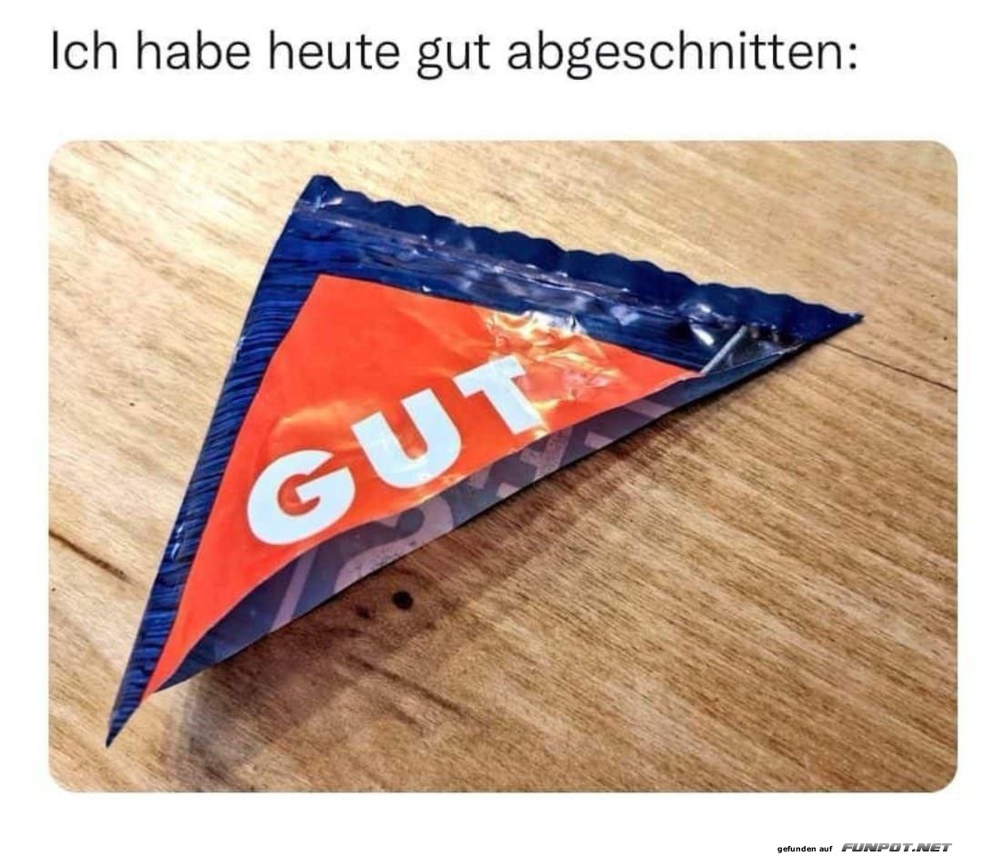 Gut abgeschnitten Gut abgeschnitten