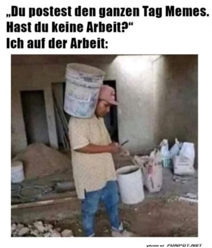 Ich auf der Arbeit