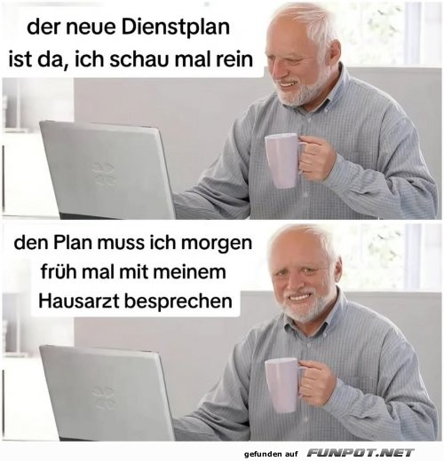 Den Plan muss ich wohl besprechen