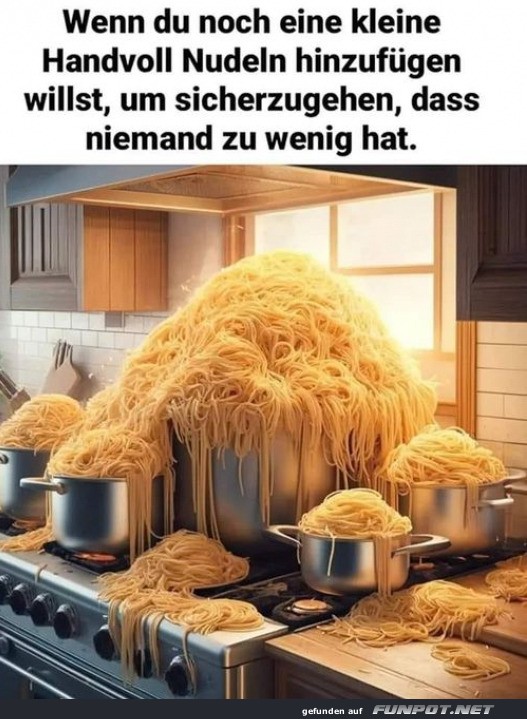 Ziemlich viele Spaghetti