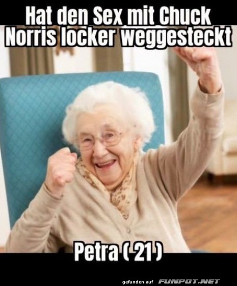 Hat sie ja echt locker weggesteckt