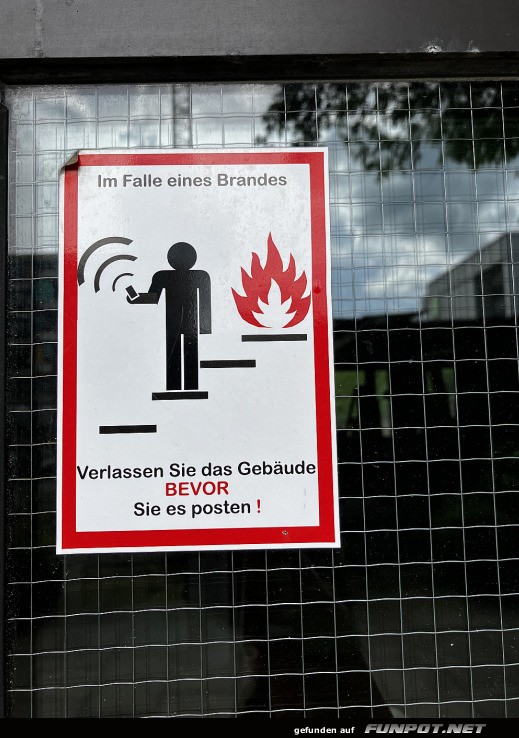 Im Falle eines Brandes