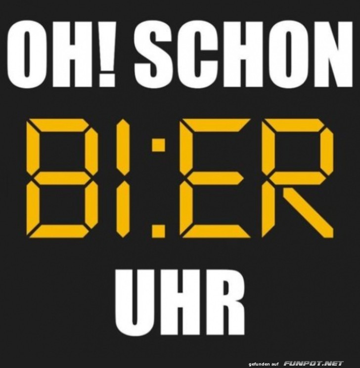 Schon Bier Uhr