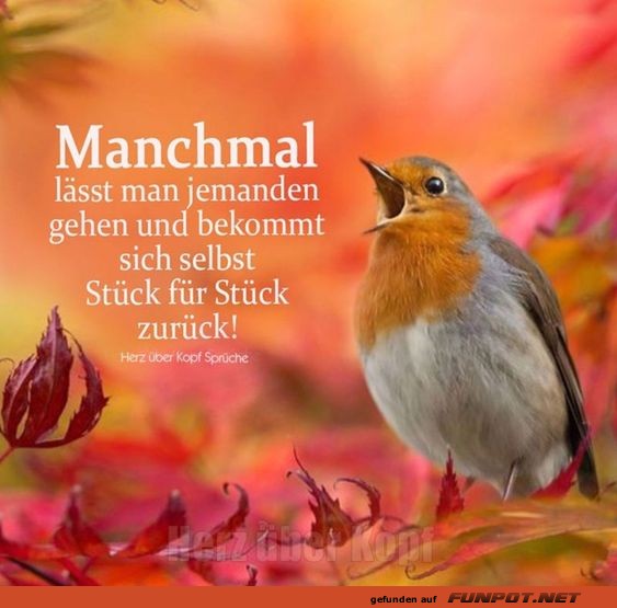 Manchmal lsst man jemanden gehen