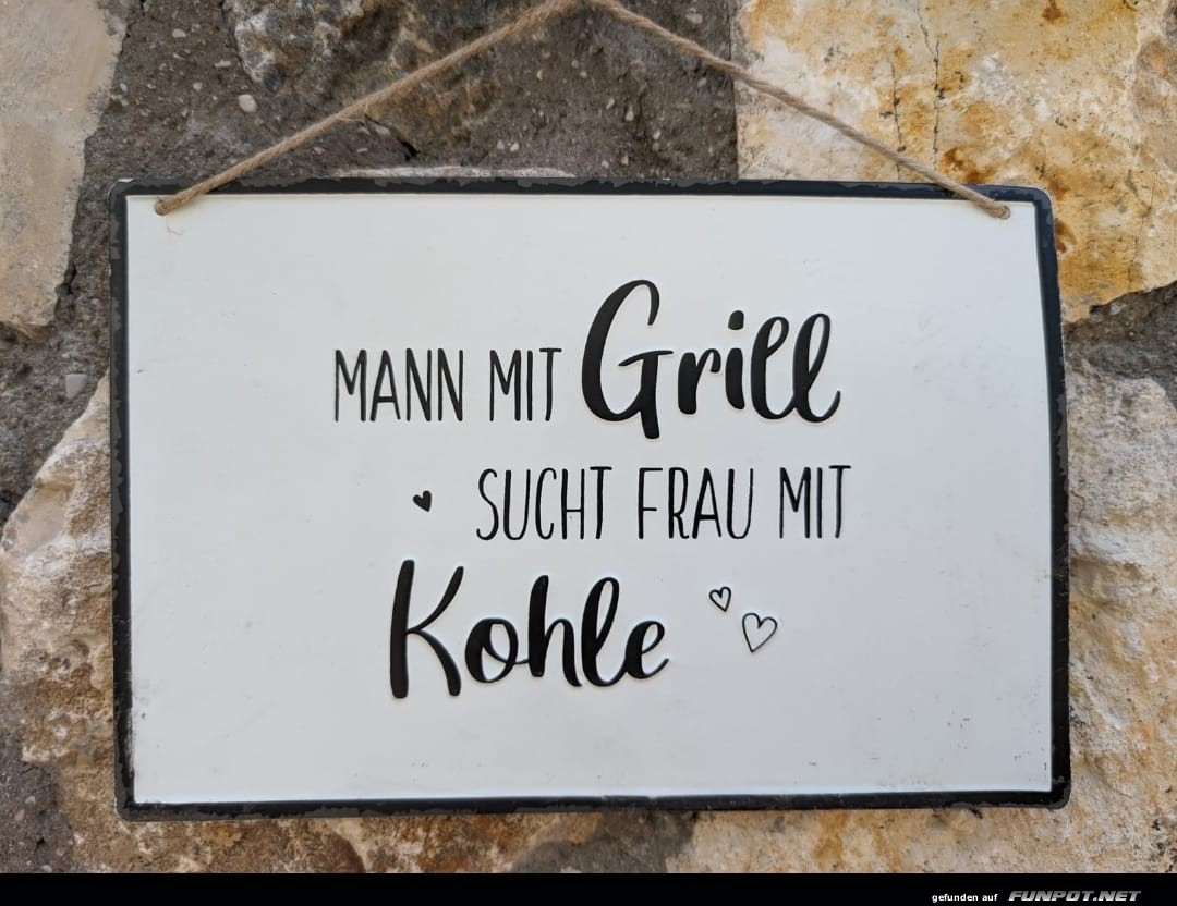 mann mit grill