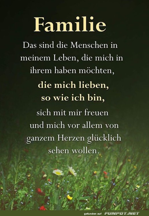 Familie das sind die Menschen Familie das sind die Menschen