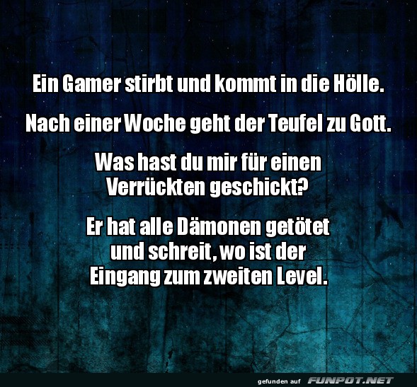 Ein Gamer in der Hlle