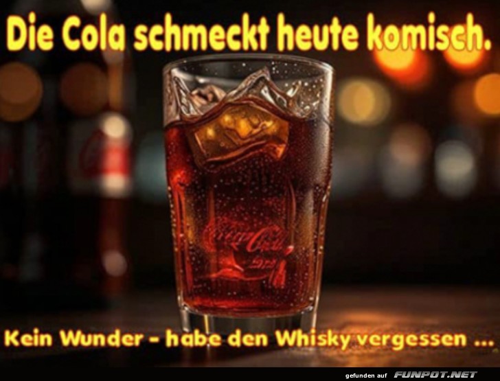 Cola schmeckt komisch