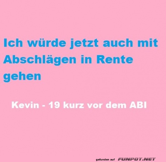 In Rente gehen