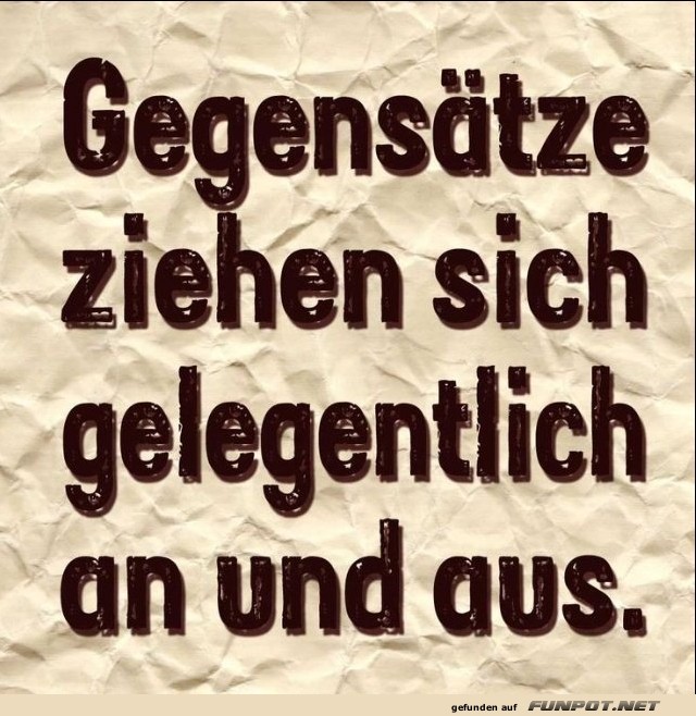Gegensätze Gegensätze
