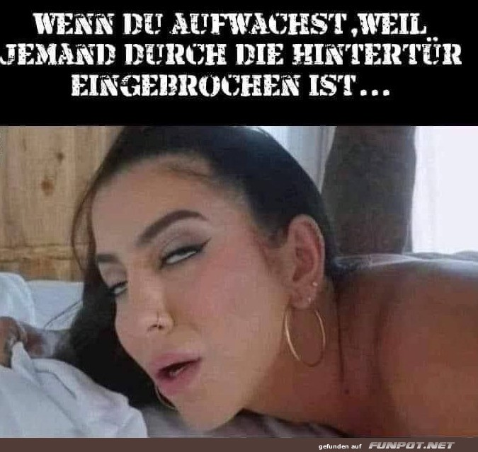 Durch die Hintertr eingebrochen