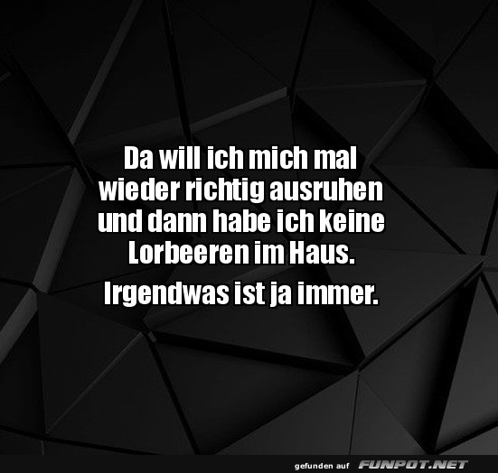 Irgendwas ist immer