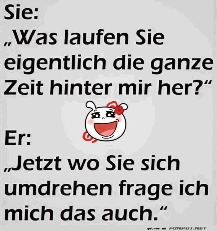 Hinterher laufen Hinterher laufen
