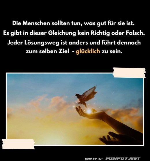 Glcklich sein