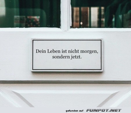 Dein Leben ist jetzt