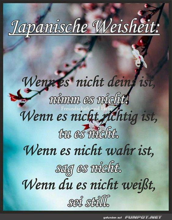 Japanische Weisheit