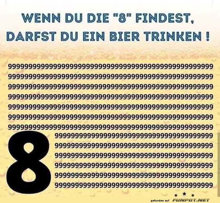 Finde die 8