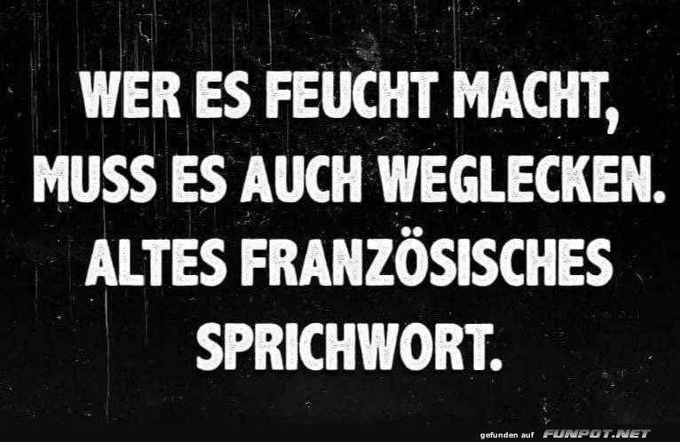 Altes Sprichwort