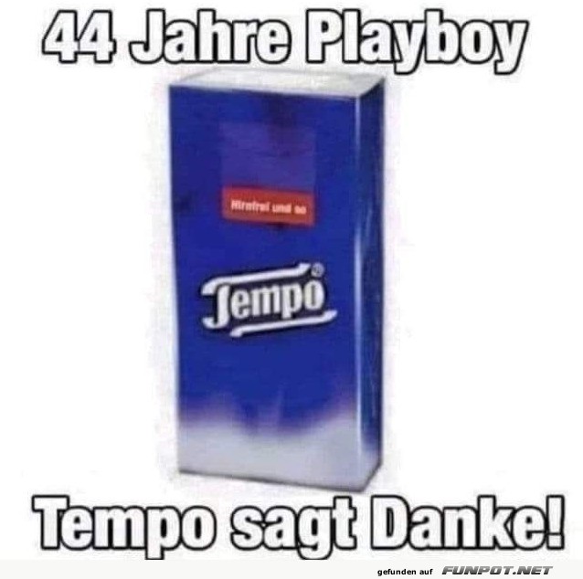 Tempo sagt danke