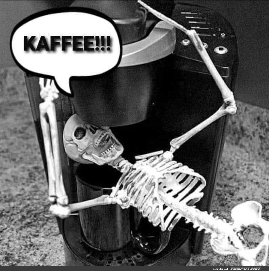 Da braucht jemand Kaffee