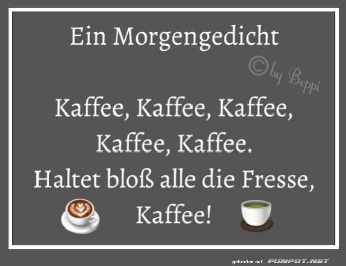 Ein Morgengedicht