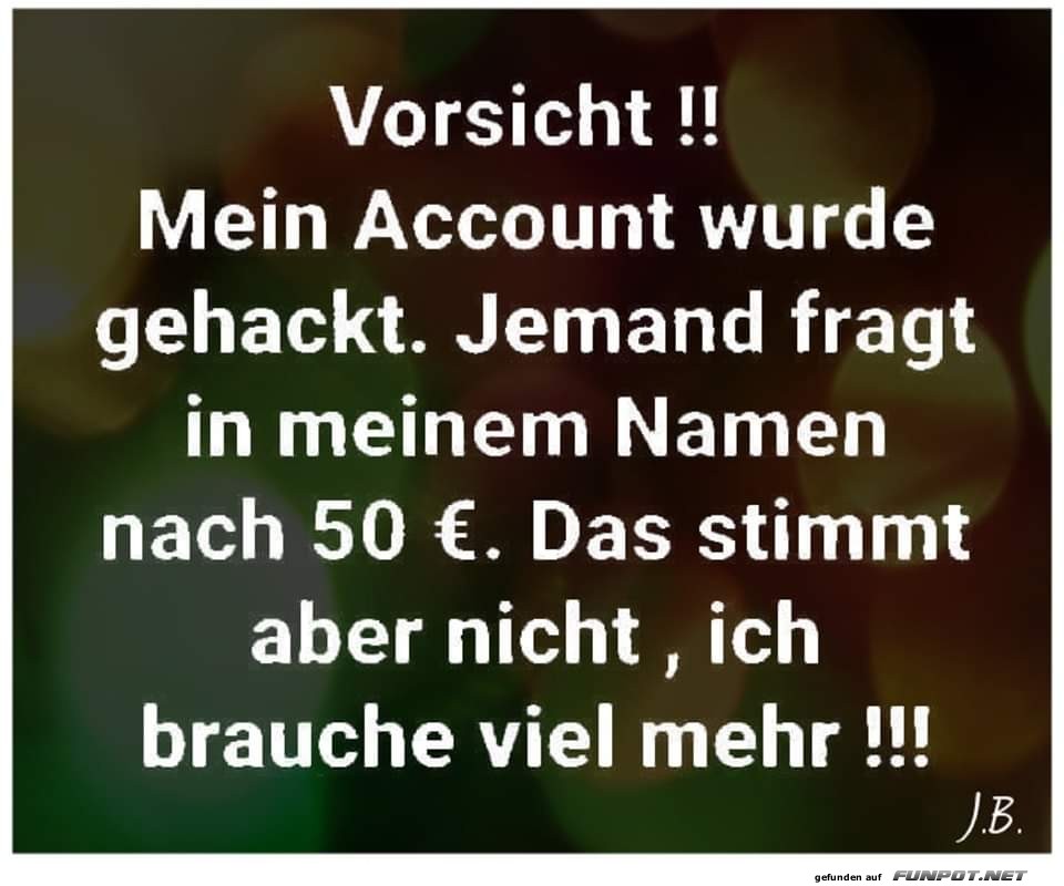 Account gehackt