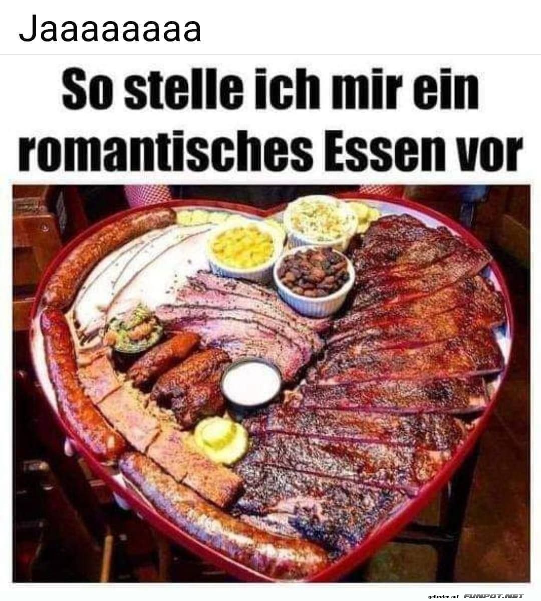 Ein romantisches Essen